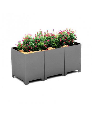 Jardinera metálica modular